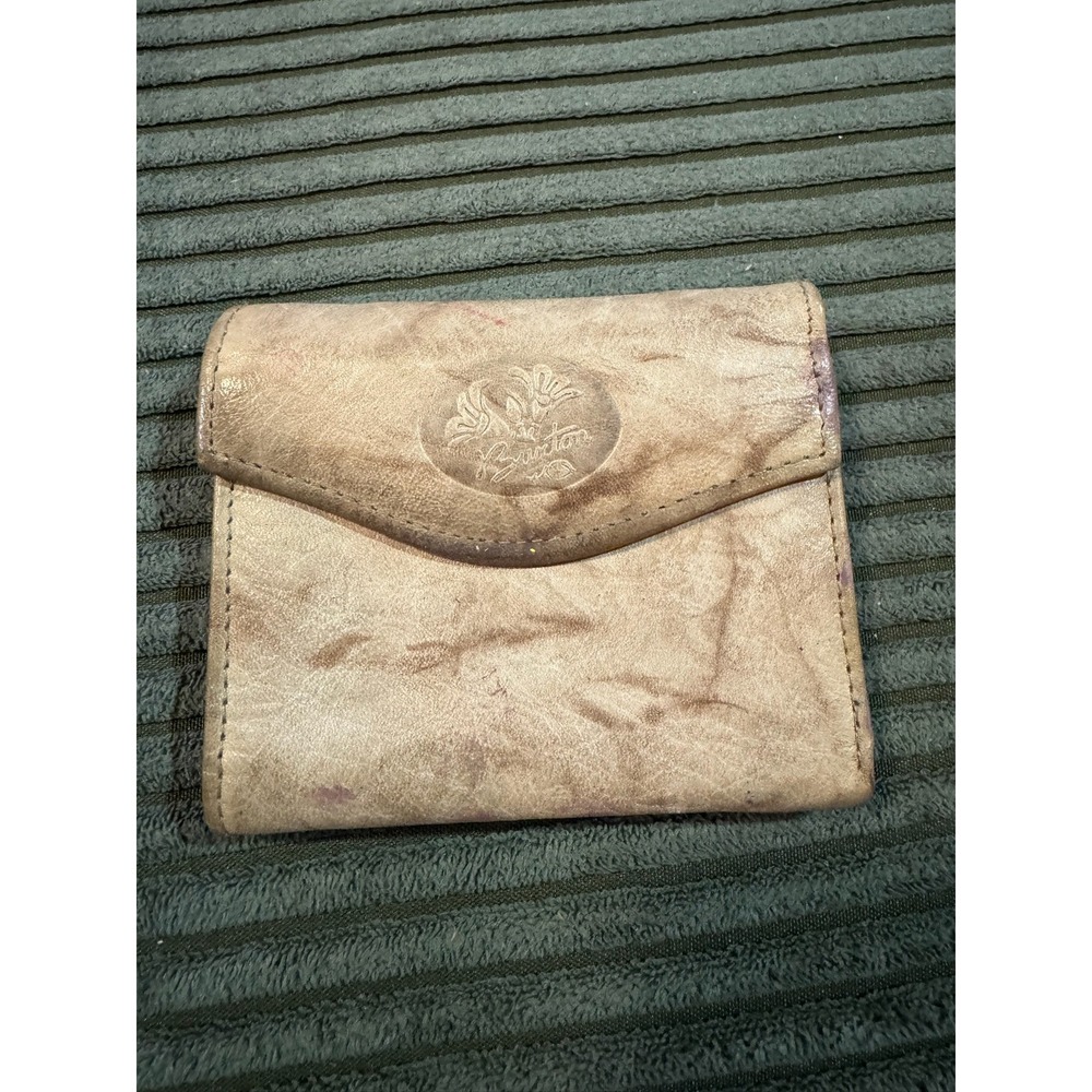 Buxton Card Ex‎ Tan Leather Wallet Coin Holder